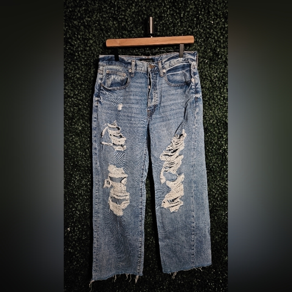 Distressed Blue Women's Jeans